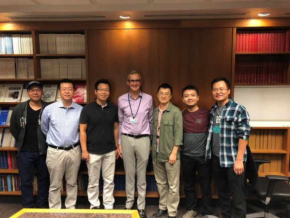 From left: Kai Zhang, Deyong Jia, Oh-Joon Kwon, Dr. Wessells, Dr. Xin, Xing Wei, Li Zhang