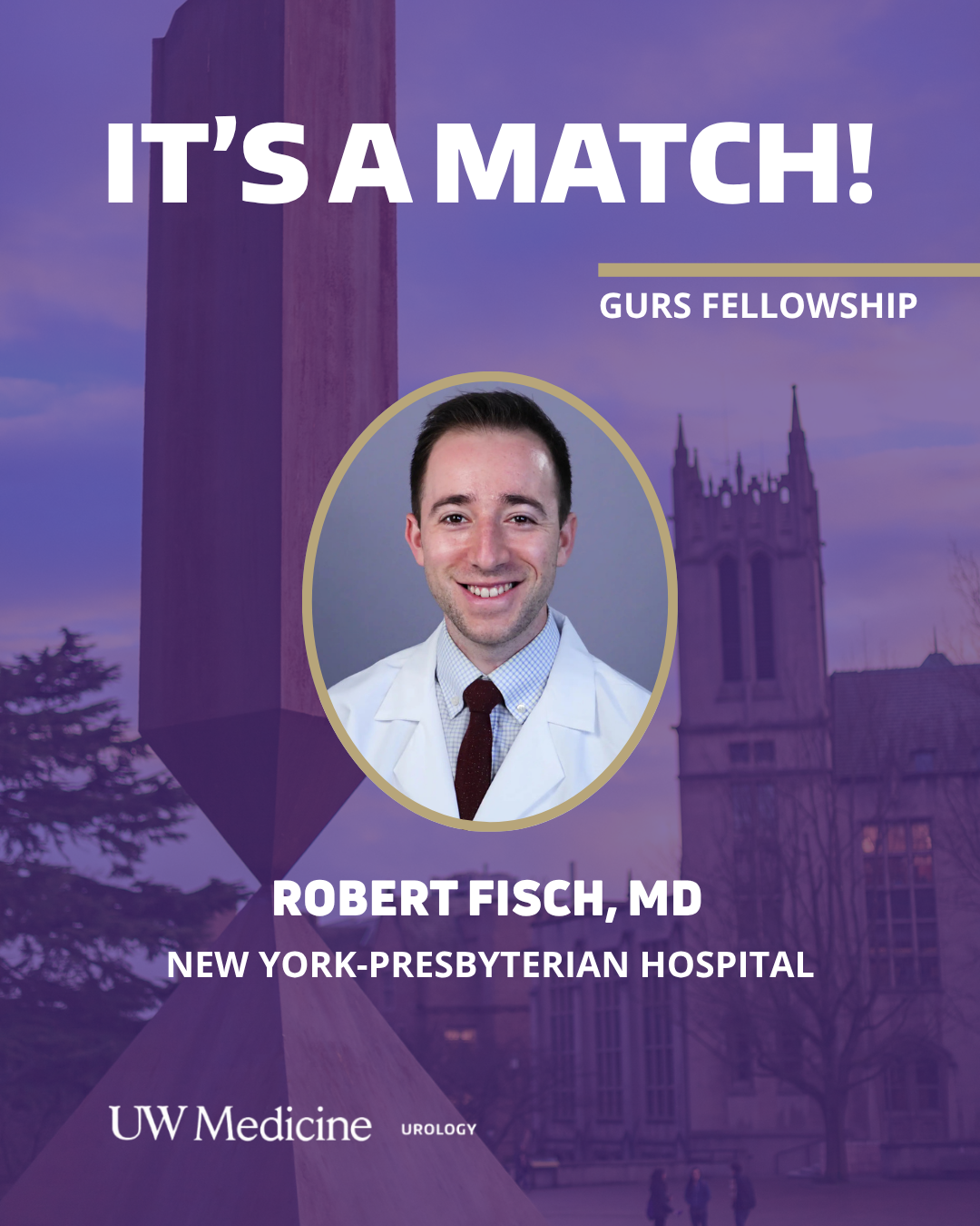 GURS Match day graphic of Robert Fisch